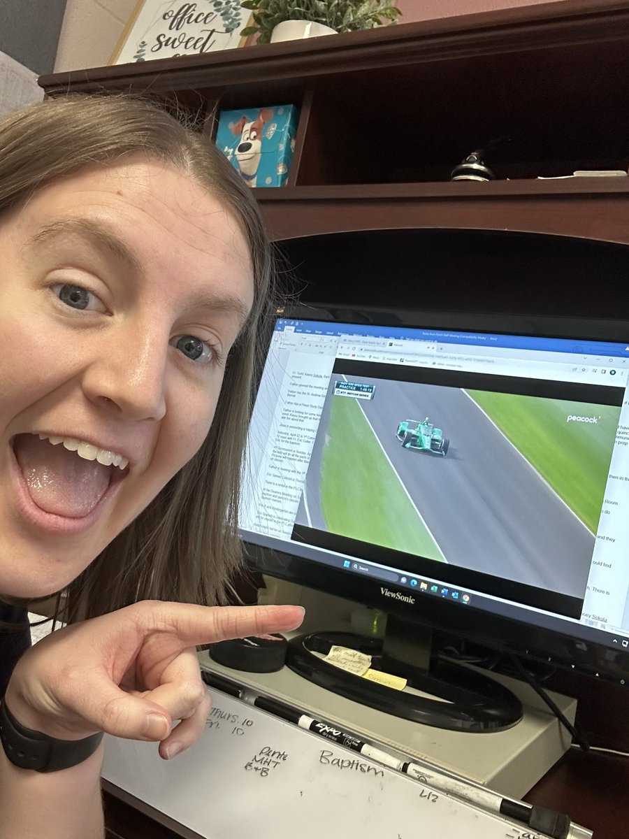 ksekula65's tweet photo. Watching Indy 500 Open Test! This made my day even better! #Indy500 #watchingatwork @IndyCar @IMS @AlexPalou https://t.co/5Dc0zNsQ7n