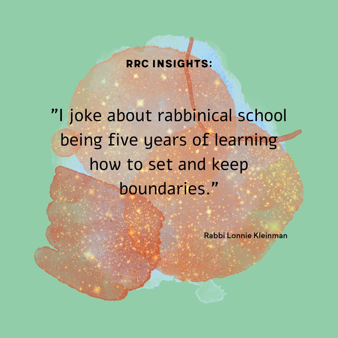 RRC_edu's tweet photo. An continued engagement with boundaries is a key part of rabbinic formation. Rabbinical students practice boundaries through their time in school, managing course work, internships and jobs, rest, and personal lives. 

#rrcinsights https://t.co/UuajTKK8LV