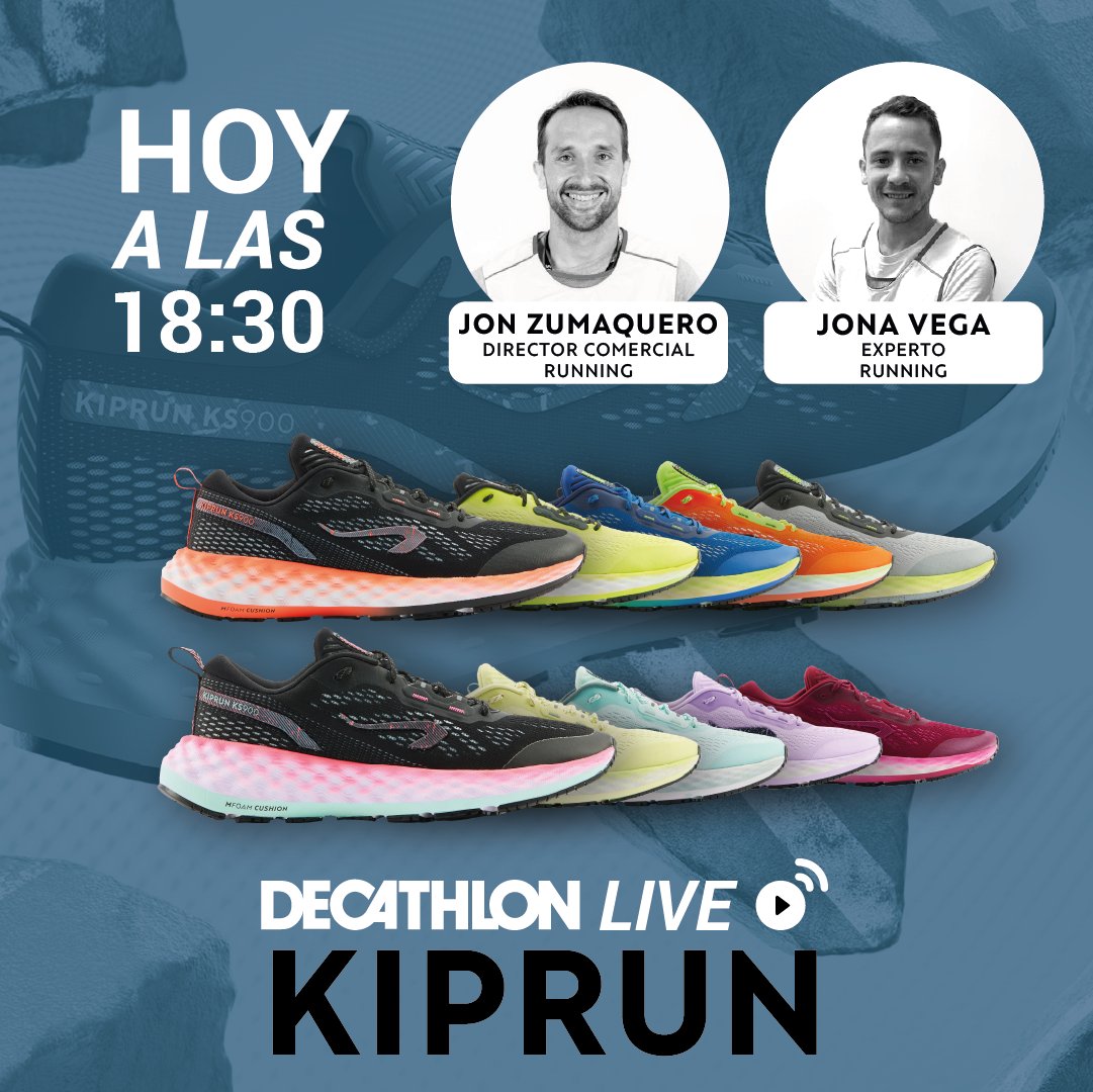 DecathlonEspana's tweet photo. Hoy, viernes 21 de abril, te invitamos a participar en nuestro Live Shopping de Running, dónde podrás descubrir todas nuestras novedades. 
Además, estamos presentes en la Feria del Corredor de IFEMA. ¡Descubre todas nuestras novedades en directo!