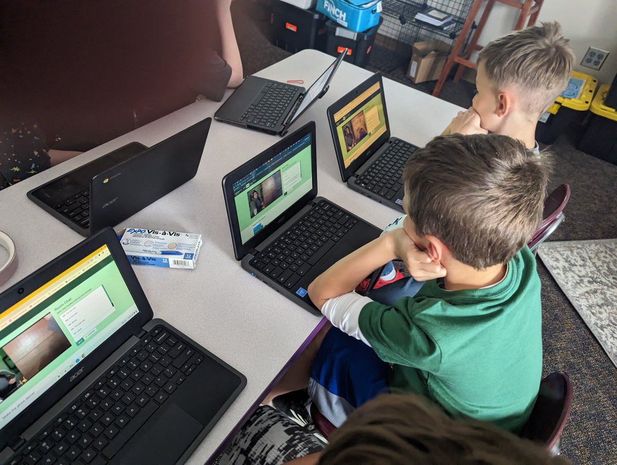 Our 2-4 students were part of a CodeJoy-Haunted House session.
During our live, virtual sessions, students learn to code motors, LEDs, and sensors. Then, their code controls the remote cardboard robots, live! Through the video system, we can engage a single classroom/whole school