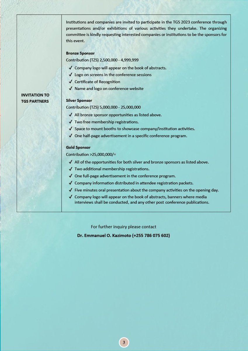 Tanzania Geological Society tweet media