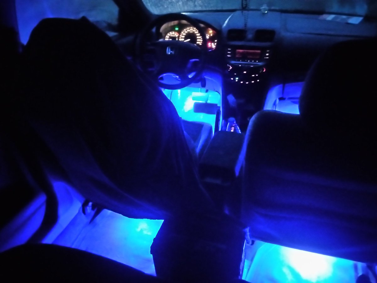 Chilex_Autos's tweet photo. Customized footlights fitted to customer's vehicle and they like what they got.
You pick your color, we fix it... Four footlights, two way control, easy usage, fancy and beautiful. 
thanks for your patronage,
keep it coming 08133511963.
#Chilex_Autos https://t.co/8XPvw9T2Pf