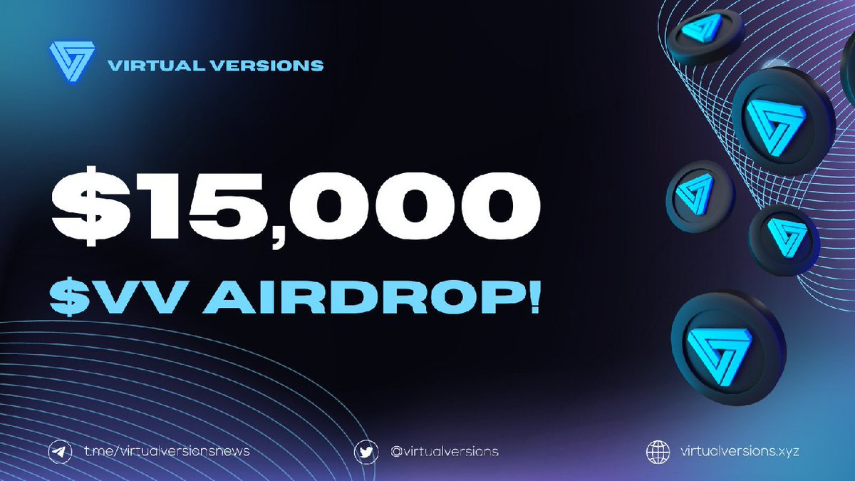 Da_mainZuan's tweet image. Hello Guys,
Let me welcome you to Virtual Versions Airdrop ‼️

@virtualversions is giving out $15k worth of Airdrop which is in $vvtokens and it&apos;s already LIVE.

Do well to enter the link below ⬇️⬇️ gleam.io/MNuB0/virtual-…

#virtualversions 
#Airdrop 
#BSCGems