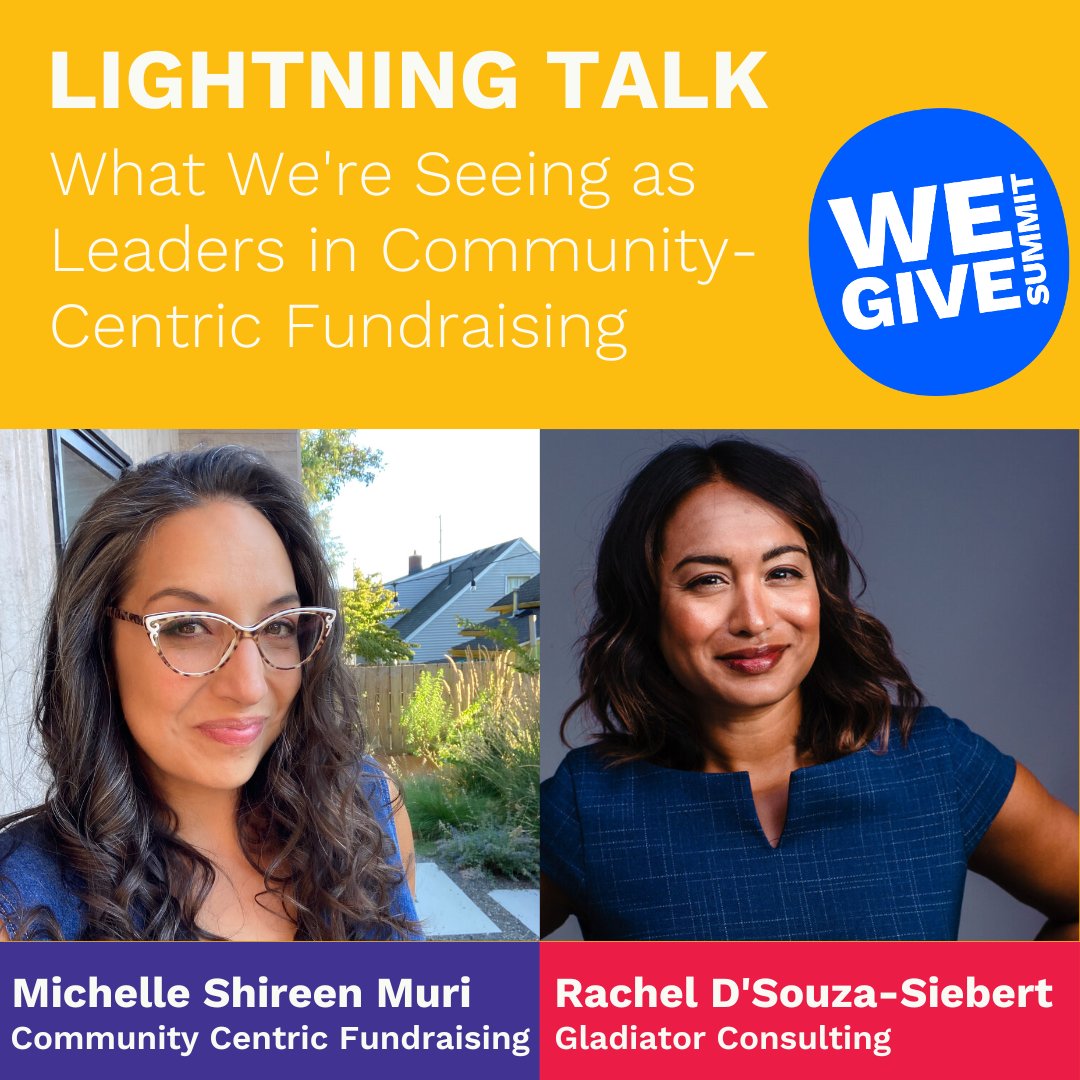 It's happening!!! 

We're excited to be presenting “What We're Seeing as
Leaders in @comm_centric ” at #WeGiveSummit, May 2-4 in partnership with @freedomconspiracy @comm_centric 

Register at WeGiveSummit.org. All sessions are
free.  Register here: wegivesummit.org