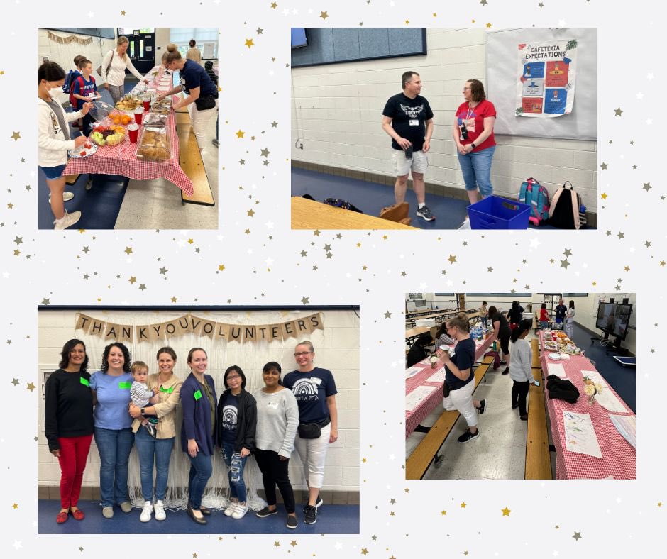pta_liberty's tweet photo. 🫶🏻⭐️ It’s Volunteer Appreciation Week and this morning we recognized are amazing volunteers with a special breakfast! 
Special Video 🔗: https://t.co/0yThLypj5y

Our VP of Volunteers, Prakruti, shared these words: https://t.co/jSCNJtSvrT