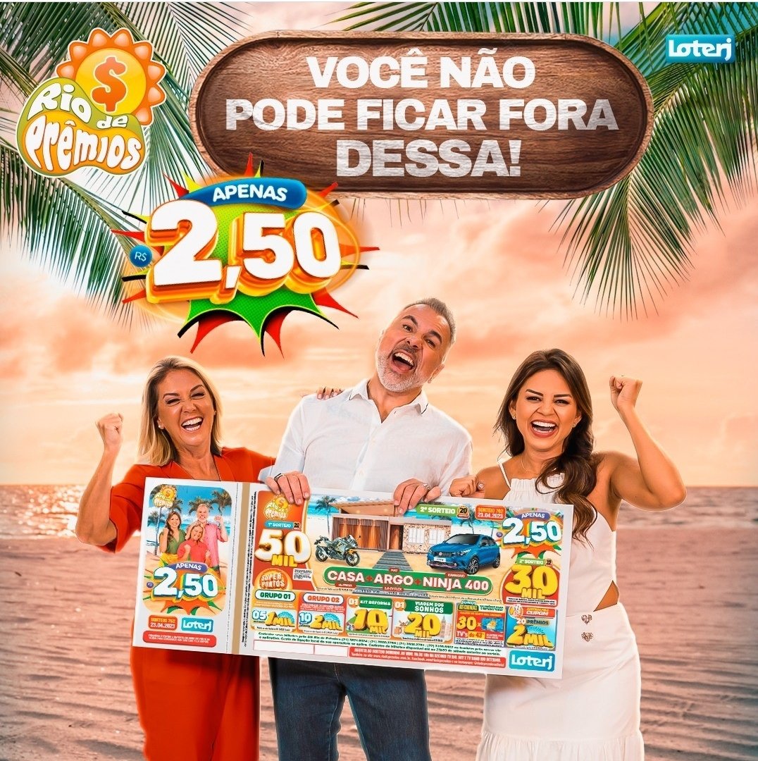 DjJotaArroba's tweet photo. ✅DA UMA MORAL AI GALERA✅
✅APENAS PARA RJ ✅
Compre  seu Rio de Prêmios 
Com apenas R$ 2,50 vc pode mudar de vida  Compre  online usando o  link abaixo  Sorteio todo domingo na Tv Record as 9:00   
Boa sorte 

👇SO CLICAR 👇
https://t.co/MZS6pDZMUO

#mudandovidas
#riodepremios https://t.co/5S5hd7OlFE