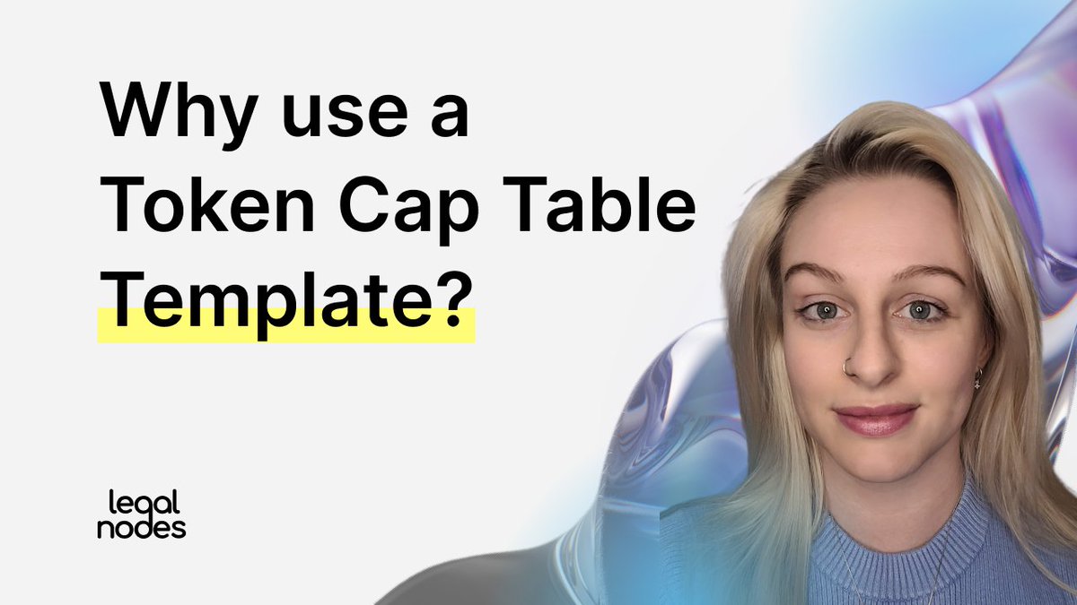 LegalNodes's tweet photo. Just launched! Free Token Cap Table #Template plus a video guide to help you input the right data. Ideal for calculating token pools, discounts, and more.
https://t.co/h6avcDYAGj
Download here: https://t.co/7OMFtj9zyA
#token #tokencaptable #tokenpool #web3 #investors #Crypto https://t.co/r4GHGVluoy
