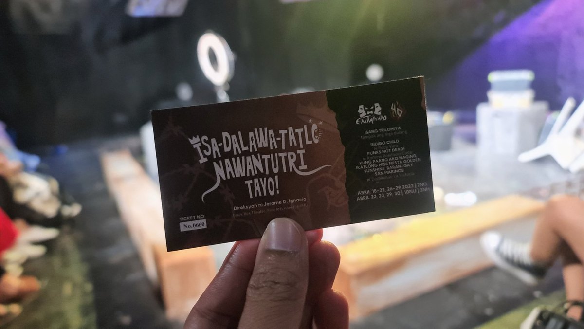 pauloMDtweets's tweet photo. Congratulations #Entablado for ISA-DALAWA-TATLO NAWANTUTRI TAYO! Bravo! 👏👏👏 #ENTA https://t.co/llA975X2l1