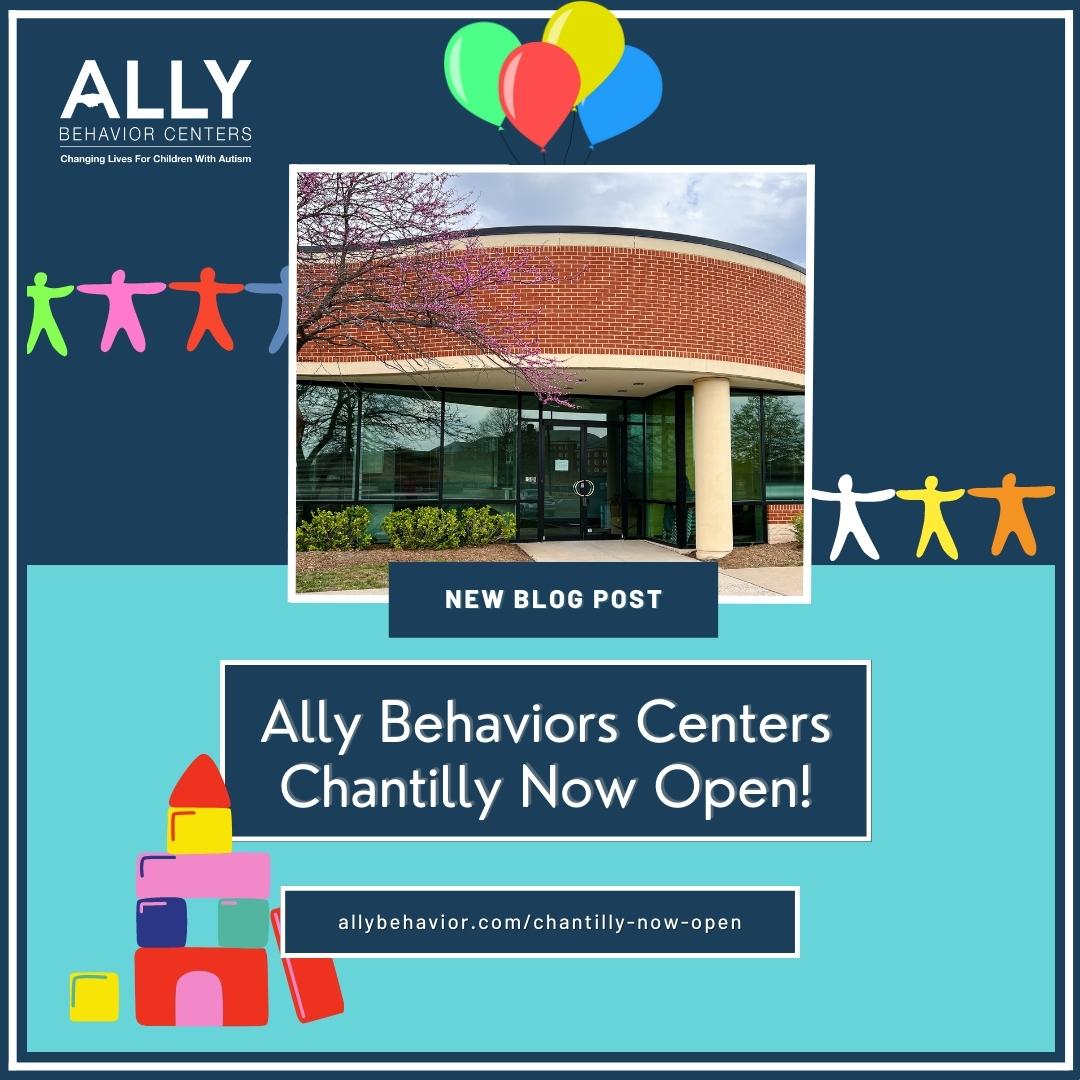 AllyBehavior's tweet image. New Blog Article Alert! &quot;Chantilly Center Now Open&quot; is now live on the Ally Behavior Centers Blog.

To read up about other ABA or autism-related articles, visit our website:
allybehavior.com/ally-behavior-… 

#abatherapy #abatherapycenter #abablog #newarticle #newcenter #abainvirginia