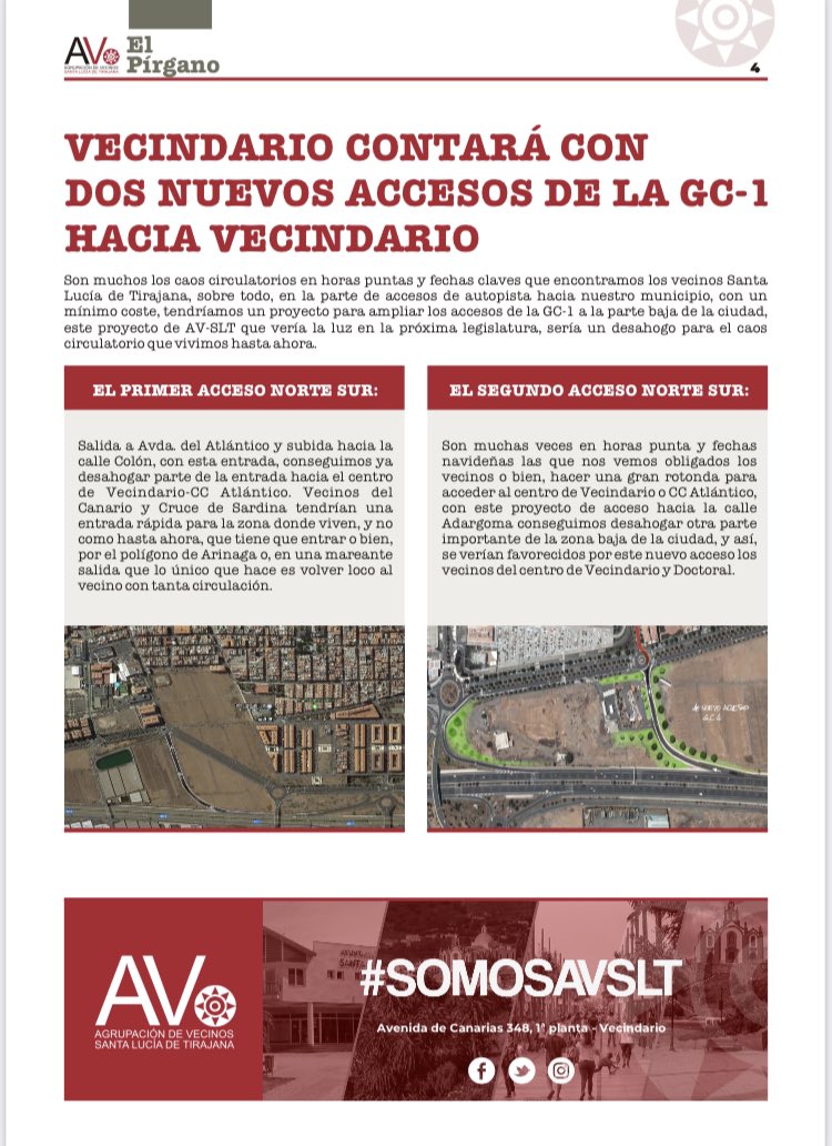 AVSantaLucia's tweet photo. ¡Ya esta aquí el PÍRGANO de este mes! 

Periódico 📰 de nuestro partido para la información de nuestros vecinos de Santa Lucía de Tirajana.

#RecuperaTuAyuntamiento
#LosVecinosEstánParaAyudarse
#AVSLT
#PartidoPopular
#Elecciones2023
#28deMayo https://t.co/RK8xYF7Pbn