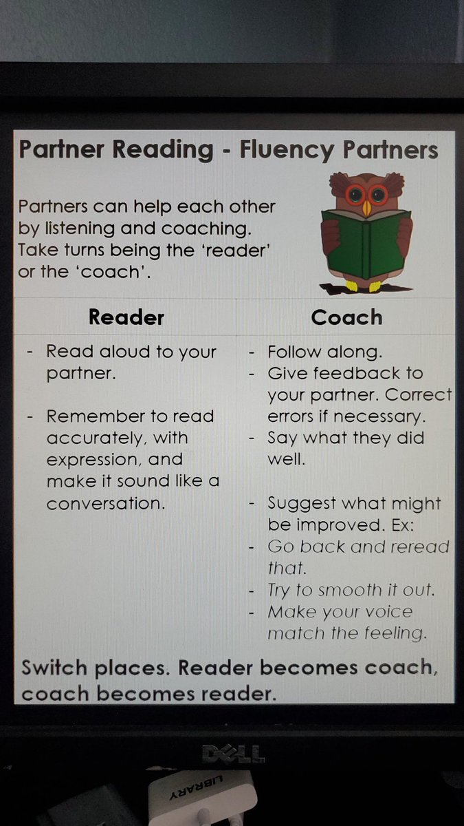 Fluency Partner reading just got more intentional! 
<a href="/mllemclaughlin/">Kelly McLaughlin</a> thanks for the slide 👌