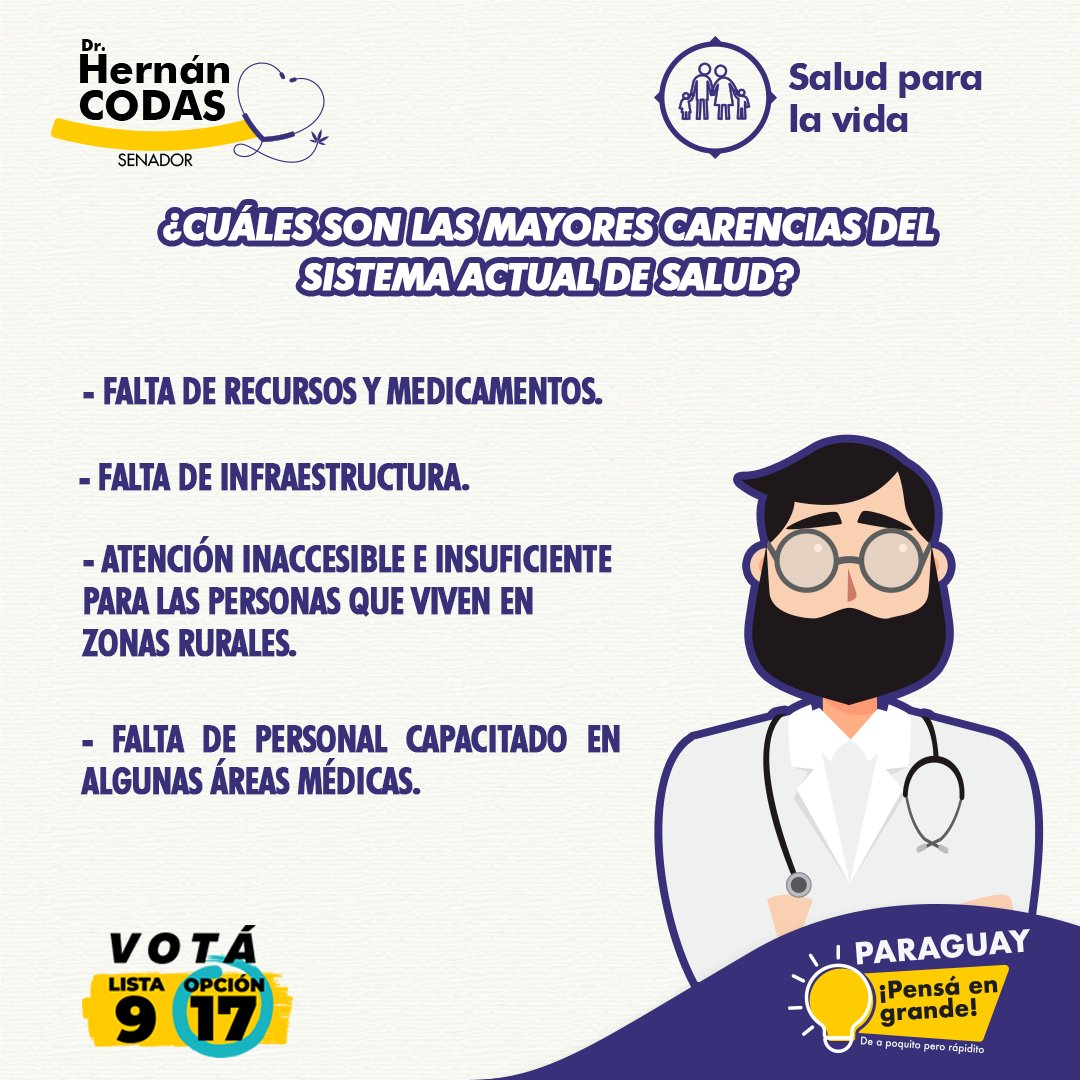 CodasHernan's tweet photo. Nadie valora ni entiende la importancia de la salud hasta que nos afecta directamente.   

Desde el Senado voy a plantear el cumplimento de mi propuesta, trabajar por una salud integral y eficiente, con acceso y atención sin discriminación. 🙌🏻 https://t.co/1OsBsm4OcW
