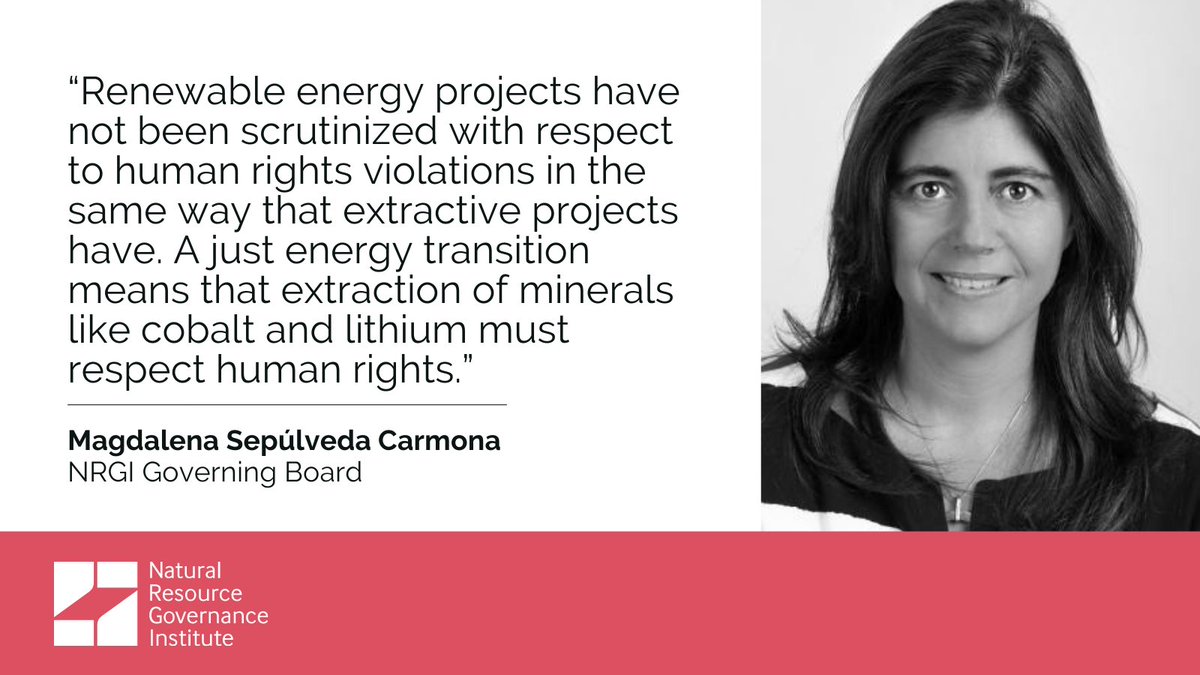 NRGI staff were delighted to hear from new board member <a href="/Magda_Sepul/">Magdalena Sepúlveda Carmona</a> in a staff meeting this week. She shared reflections on critical issues in the energy transition as well as #Chile’s booming lithium sector.

Learn more about Magdalena: resourcegovernance.org/about-us/leade…