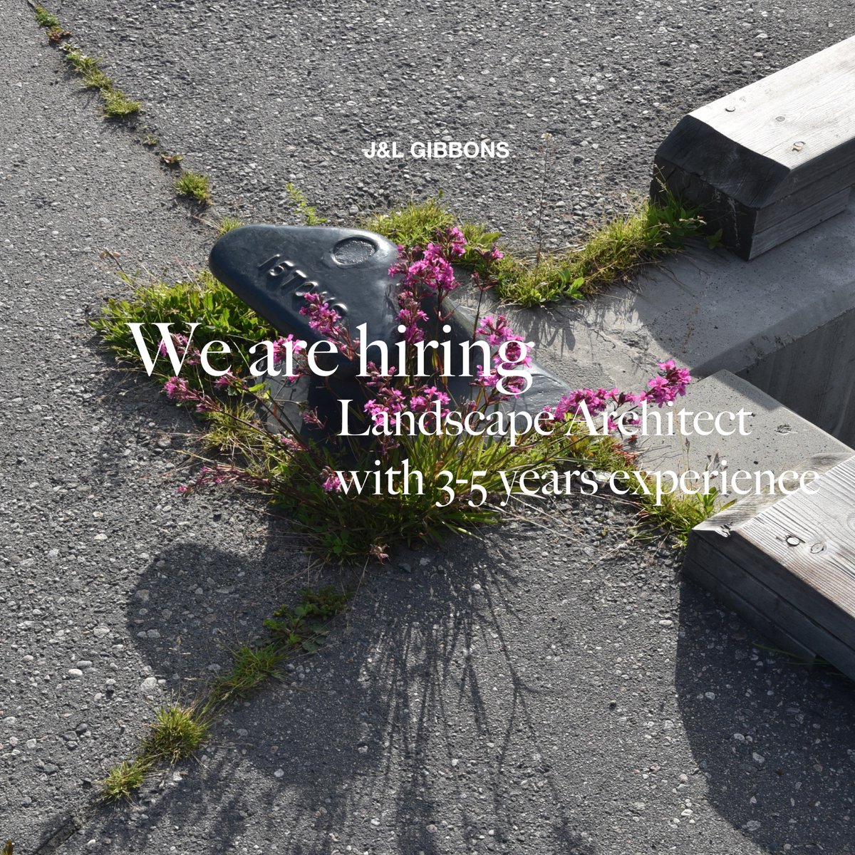 We are hiring - Landscape Architect with 3-5 years experience - more details can be found here jlg-london.com/Jobs