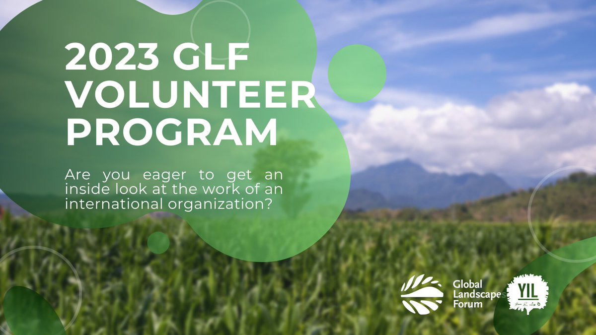 YIL_Initiative's tweet photo. 📢We're still taking applications🌍🌏🌎

As a dedicated &amp; talented young person, have you always wished to work more directly with the @GlobalLF team? Then apply right away to help our teams or events this year! #ThinkLandscape @CIFOR @ICRAF

Learn more: https://t.co/L0cJDAoMjI https://t.co/gsB3fzT55I