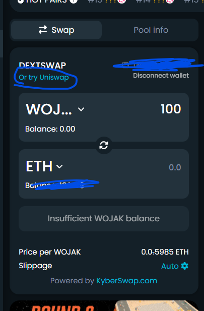 Yamen_Crypto's tweet photo. @Crypt0men السبب الوحيد السيولة غير كافية لا تستخدم منصة dextools للشراء فهي ليست بتلك الجدارة اشتري من uniswap أو sushiswap أو غيرها حسب العملة وين مكان الإضافة انظر الصورة تضغط مكان العلامة ينقلك مباشرة الى صفحة التداول 👍👍 https://t.co/FYpWy9cK2I
