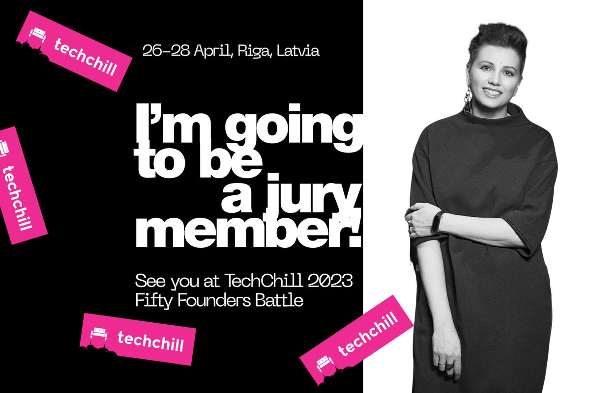 📢We are thrilled to share that our CEO, Sandra Golbreich, will be part of the jury at this year's TechChill in Riga!

Join us and immerse yourself in the world of technology while connecting with like-minded enthusiasts and expanding your professional network.  #TechChill2023