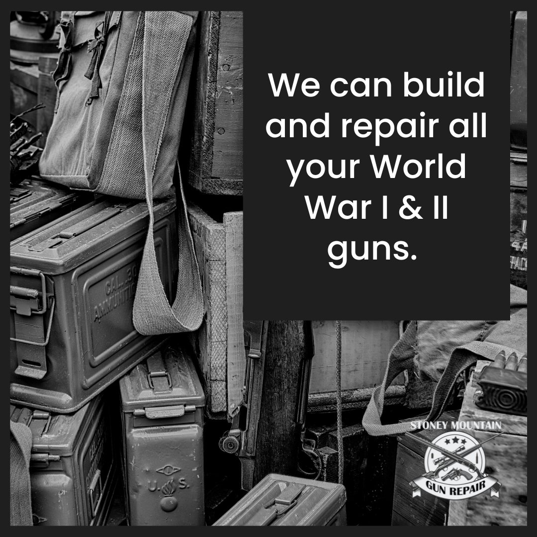 We specialize in the restoration and repair of World War I &amp; II guns, preserving their historical value and significance for generations to come.
.
Visit bit.ly/StMGuns to learn more.
.
#restoration #weapon #antiqueguns #ammonition #gunrepair #stoneymountain