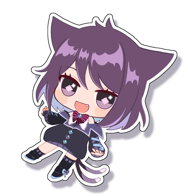 描き忘れあったのでちょっと足しました…
こういうステッカーとかアクキーとかほしいよね 