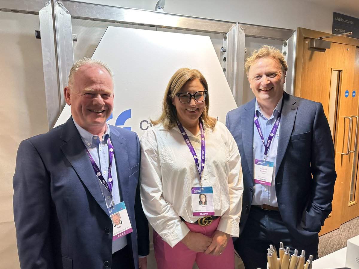 ICTiggy's tweet photo. .

That’s a wrap. Hugely successful Belfast-hosted flagship event #CyberUk23

Key messages : 

Global cooperation. Digital skills for everyone. Fixing foundations. Space to innovate. People capability underpins Resilience. Value driven leadership.

Supply chain to use GovAssure. https://t.co/LtkYWS6Pwz