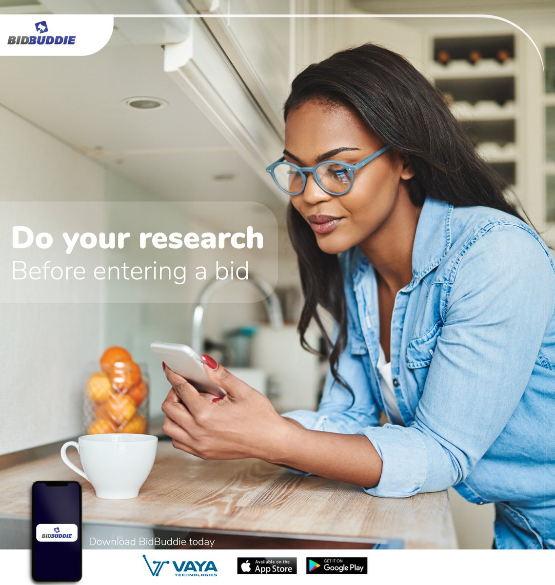 BidbuddieZw's tweet photo. When participating in online bidding, do your research:
Make sure you have a clear understanding of the item or service being offered, as well as its value and market demand.
Download BidBuddie here:
Android – https://t.co/a6WH9bTDYd 📲
#BidBuddie #BiddingTIps https://t.co/2s6kdeAl9L