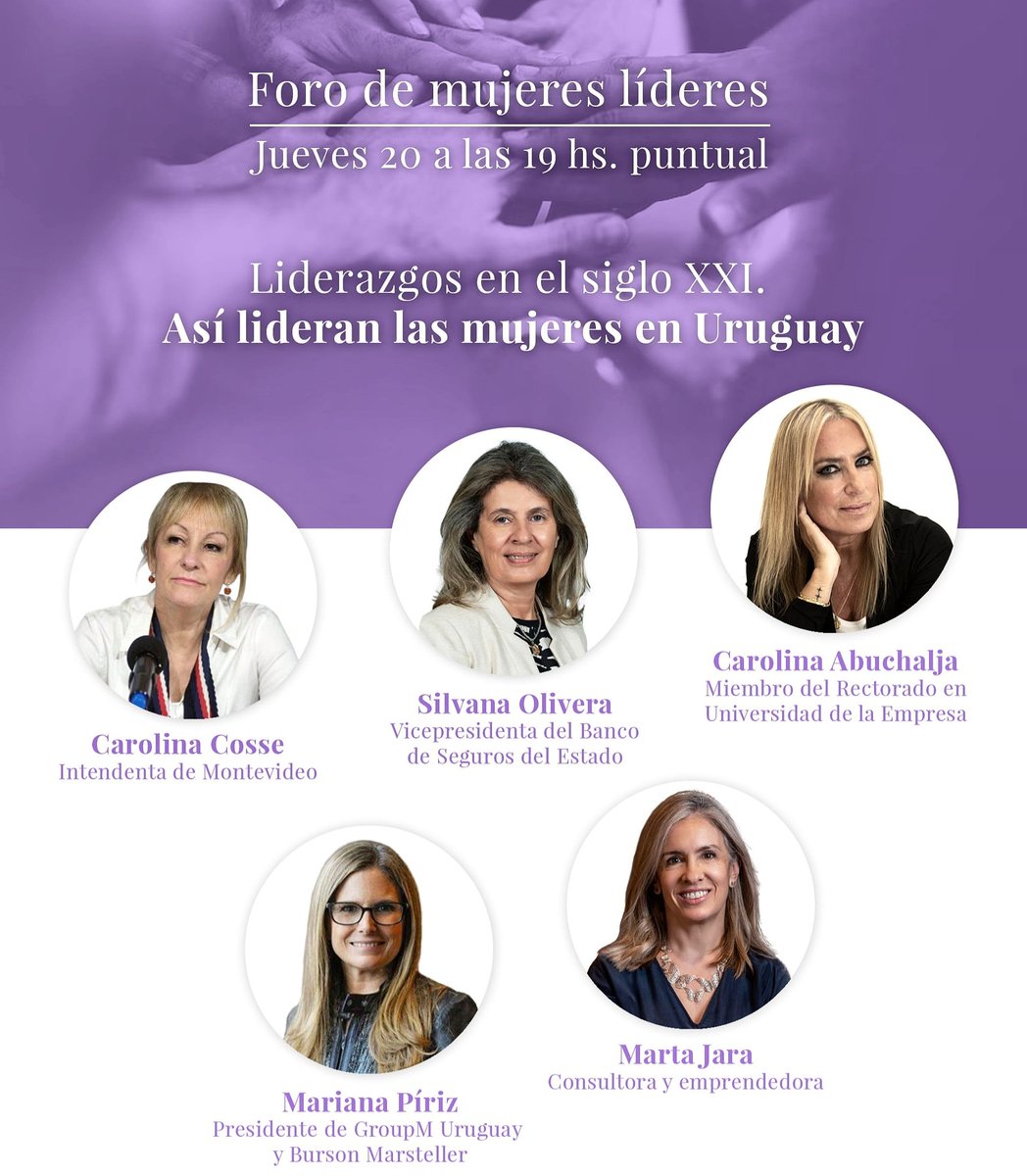 Hoy jueves 20 de abril, estaremos disertando desde las 19 horas, sobre liderazgos de mujeres en el siglo 21, en el piso 40 del Wold Trade Center.

#mujeres #liderazgo