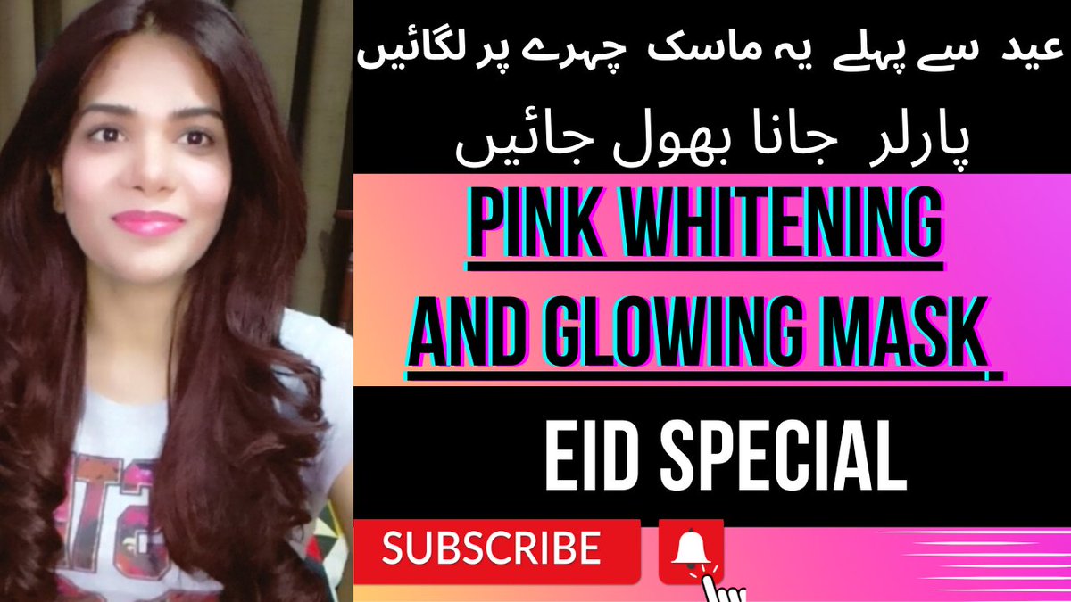 Pink Whitening and Glowing Mask For Eid |Crystal Clear Skin |  پائیں پارلر جیسا  نکھار

youtu.be/rdm_WRiHEWw

#eidmubarak #skinwhitening #beautytips 
#zaarashafi #eidmubarak #eidspecial #lifestyle #fairskin #whiteningserum #eidspecial #7dayschallenge #zaaravlogs #eidpreps