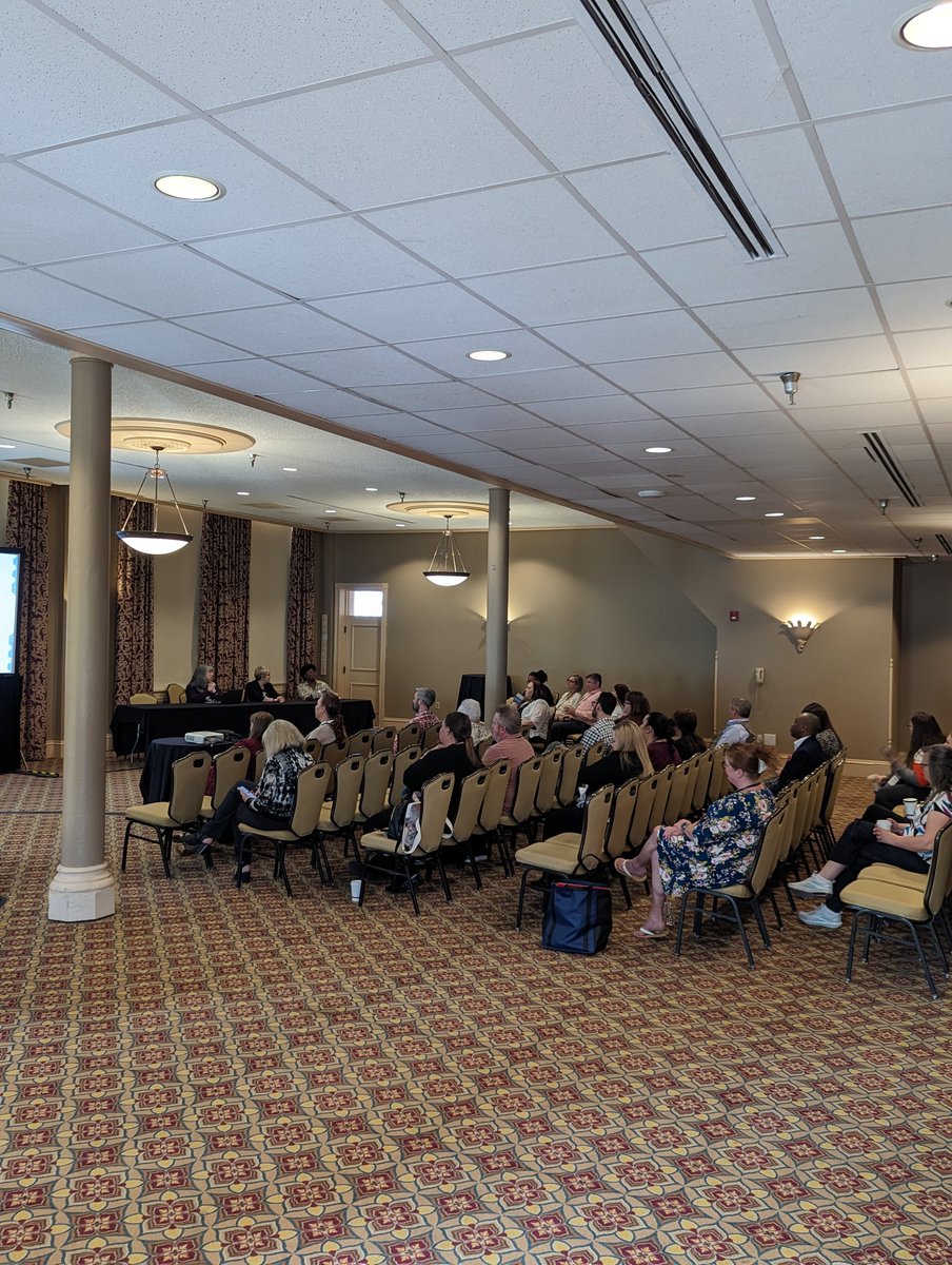 NASWAORG's tweet photo. #NASWA's @eelittrell moderates the On the Right Track to Streamlining Processes session with panelists Kris Bowen (@ESDwaWorks), Lauren Mann (Industrial UI Services) &amp; Melanie McEwen (NASWA).

#UISIDES2023 https://t.co/d8EG0m7tCL