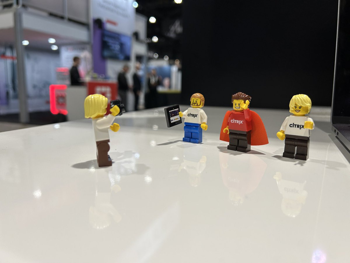 rjfaulknerjr's tweet photo. Day 3 we’re in the homestretch at #himss2023! The @Citrix mini fig’s wanted to get a selfie to remember the fun they had at the @NetScaler pod. Stop by booth #670 and say hello! We’d be glad to talk about all the ways NetScaler can be used in healthcare! #EUC #NetScalerRocks https://t.co/LAapqOEi4o