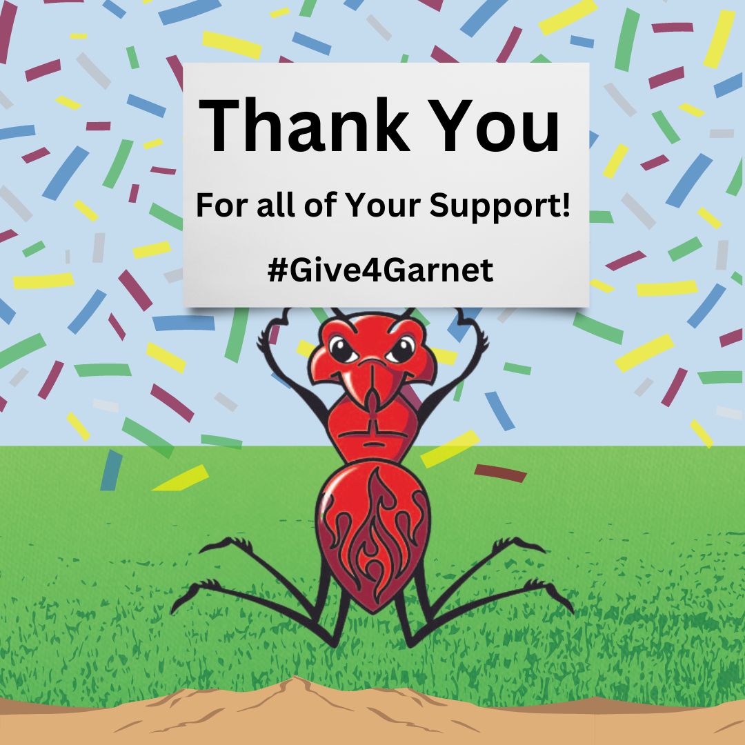 USCSumter's tweet photo. Thank you to everyone who contributed to #Give4Garnet because of your generosity we raised over 30,000 dollars for programs and scholarships at USC Sumter. #GoFireAnts https://t.co/dgeMJL8Z5F