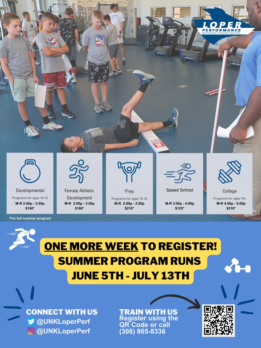 ⚠️One more week! ⚠️
Registration for Summer Loper Performance closes in one week. You won't want to miss this!