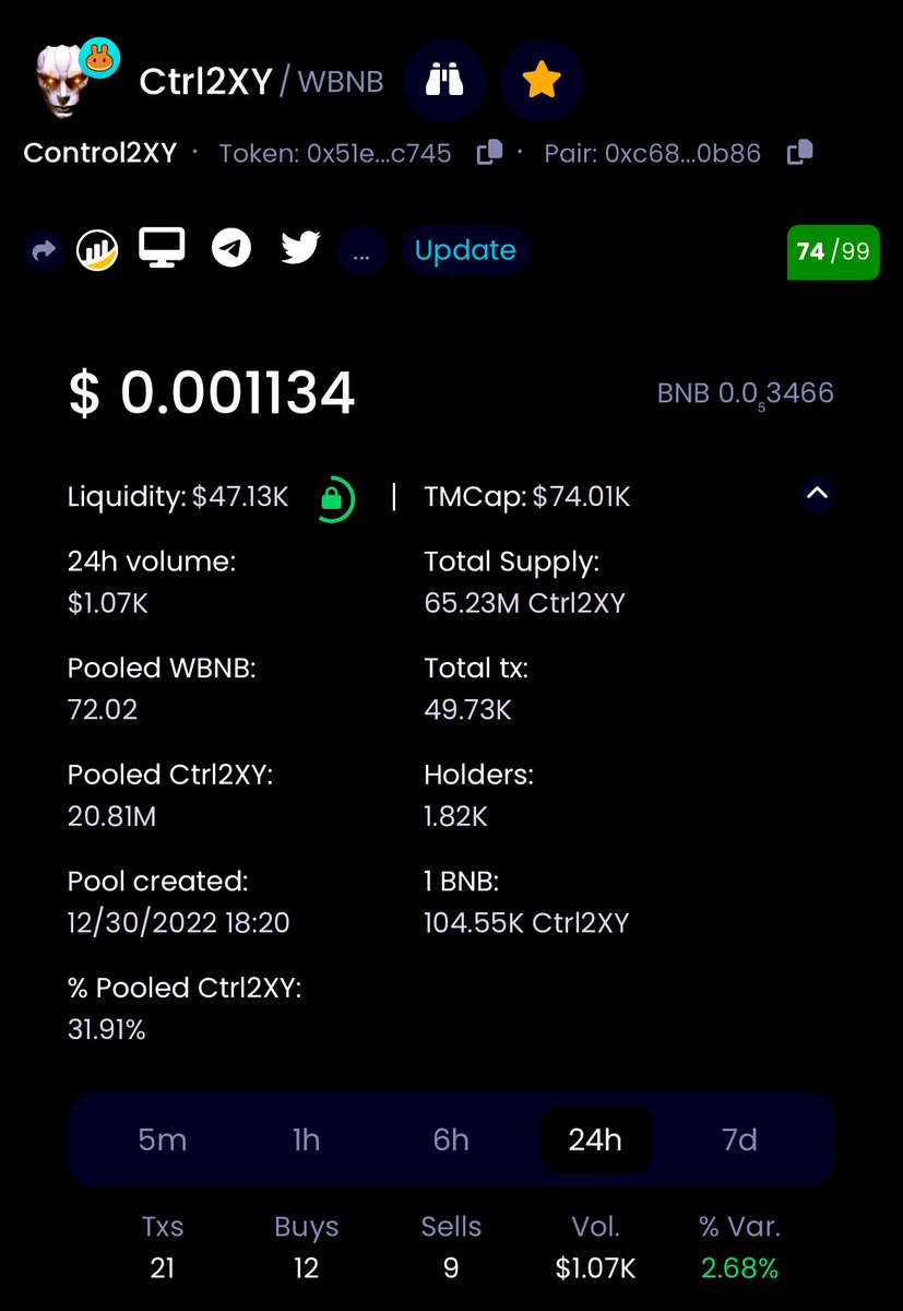 Control2XY 🌗 ™ on Twitter "Ctrl2XY is a deflationary token with a