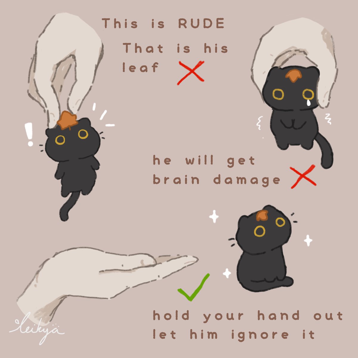 leikya_'s tweet photo. how to hold compost cat https://t.co/KcWk7MFNtl