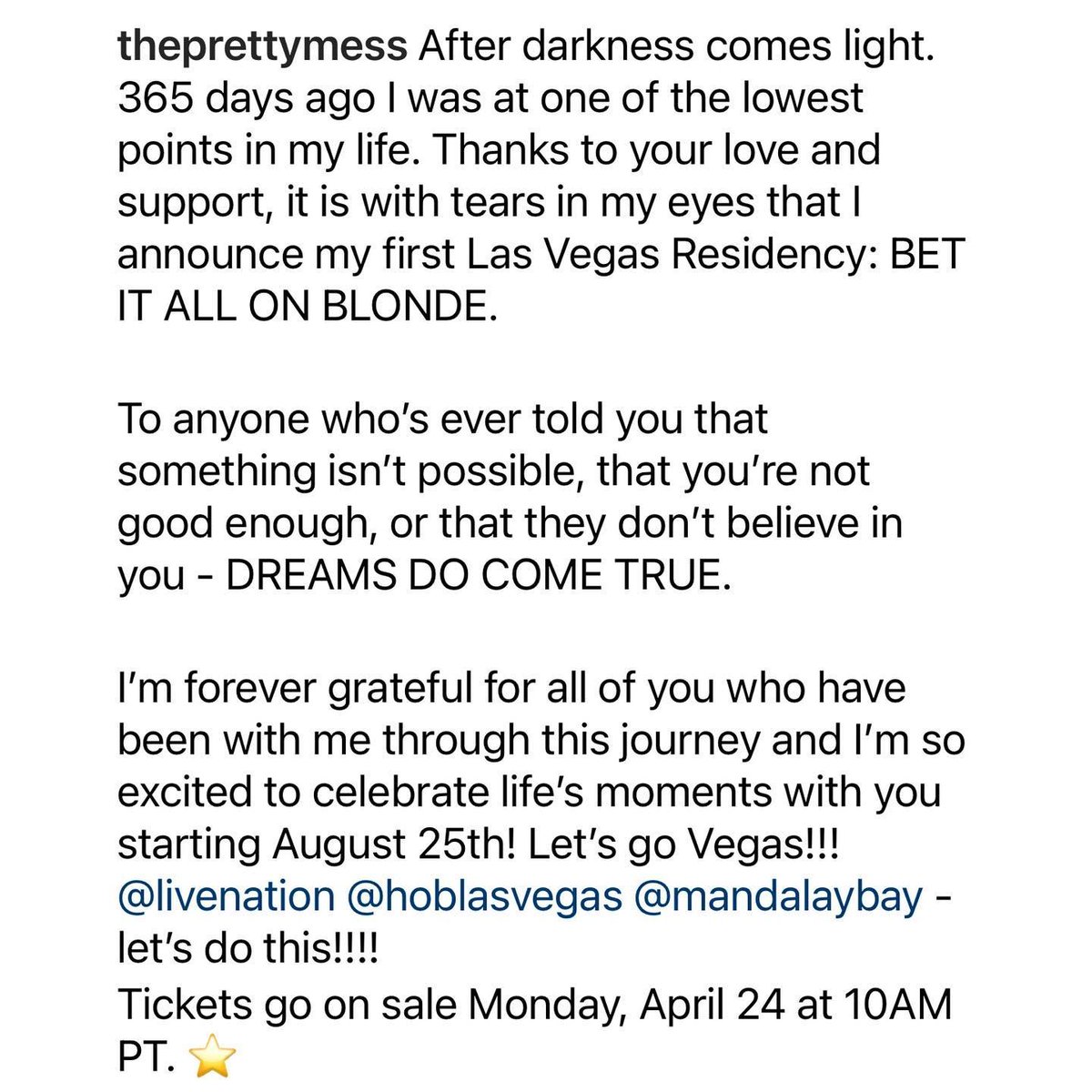 BrightlyAgain's tweet photo. tasteof_reality: The Pretty Mess is heading to Sin City!

#theprettymess has announced she’s taking the show on the road with “Bet It All On Blonde.”
#RHOBH🚮

https://t.co/EkizBpRir8 https://t.co/qSiqxPHE7N