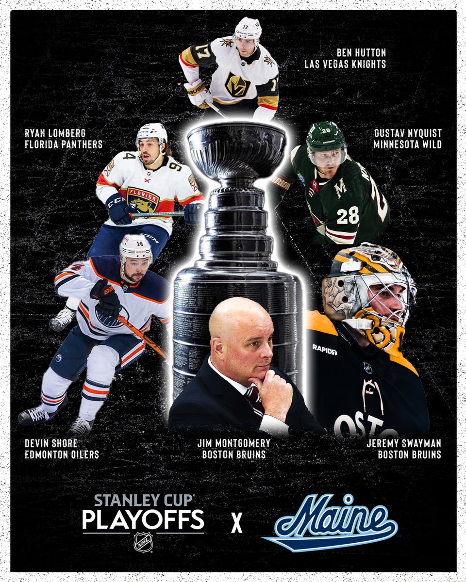 mainemhockey's tweet photo. No matter how far they go, Orono will always be a home for these former Black Bears. 💙

Best of luck in the Stanley Cup Playoffs! 🏆

#BlackBearNation // #JourneyNorth https://t.co/ax7IMJVH7j