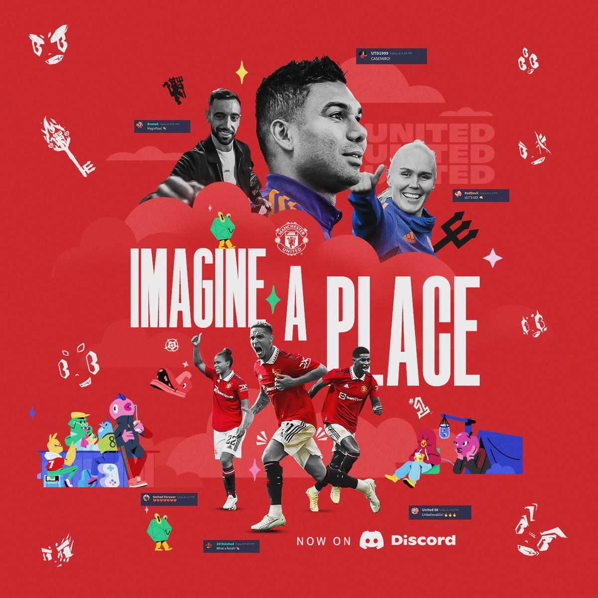 CollectMUFC's tweet photo. Watching United take on Sevilla? ✅

Join thousands of Reds and #TalkUnited in @ManUtd's official Discord server - home to fans, Devils and matchday chat. 

Be part of football’s biggest digital community 🏟
Join now: https://t.co/iS0sjb3vvy

#MUFC || #UEL https://t.co/QQKKDYJKM2
