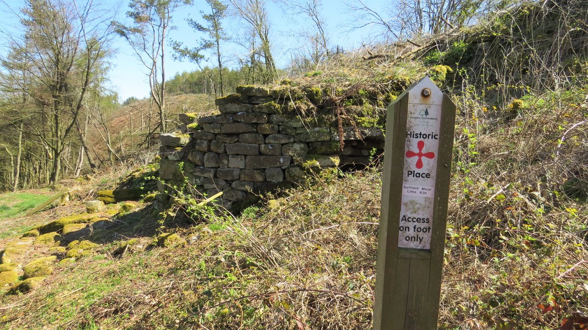 WaltonBob's tweet image. On Suffield Moor, the remains of a lime kiln beside a track that was probably used by pack horses. Lime was made in the C19 from limestone nodules (the ridge here is named Flockrake Noddle) to improve the heavy clay farmland in these parts. An interesting #historicplace.