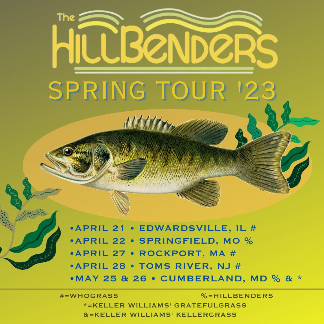 Spring is here and lots of fun tour dates coming up!
<a href="/WildeyTheatreIL/">Wildey Theatre</a> #EarthDayFest in SGF,MO <a href="/RockportMusic/">Rockport Music</a> #Shalinliu <a href="/GruninCenterOCC/">Grunin Center</a> <a href="/DelFest/">DelFest</a>