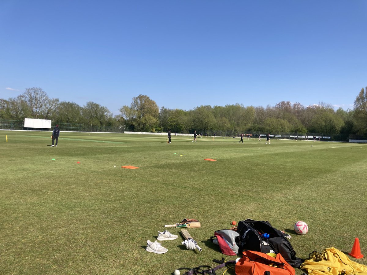 ⁦@durham_uni⁩ UCCE visit Newport to play ⁦@CardiffMCCU⁩ in a t20. Ground and weather looking mint