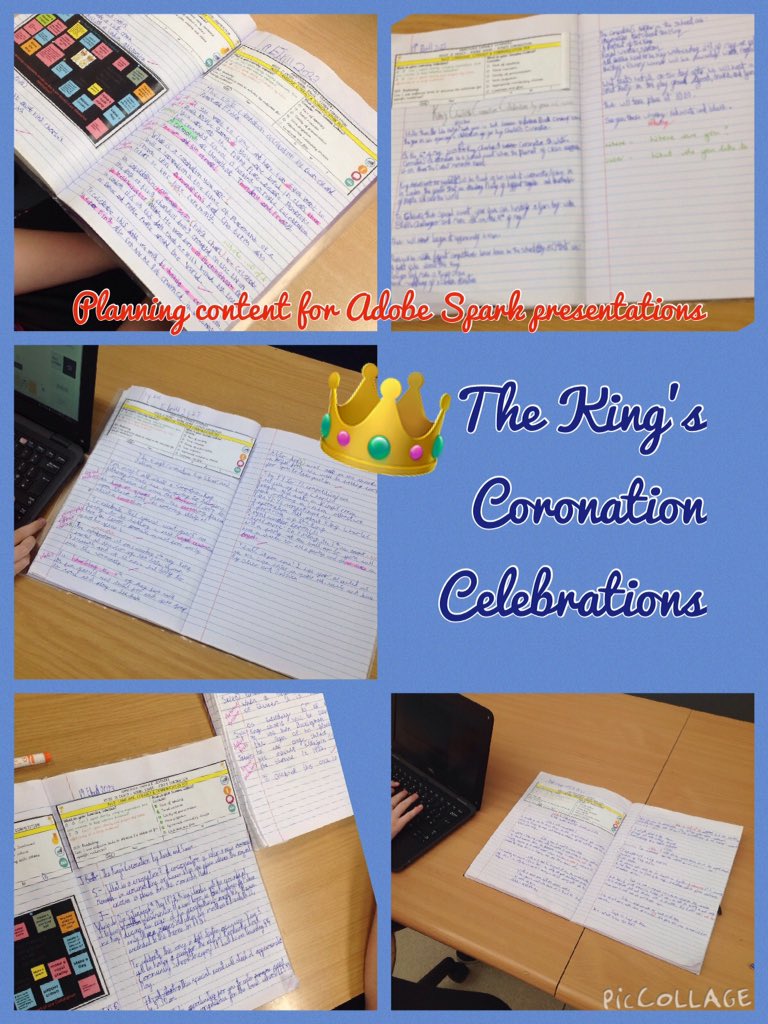 YR5PDCS's tweet photo. Another busy day @PDCSPrimary with more Royal preparations underway! Pupils have been collaborating on #Jamboard when discussing competition ideas & been busy planning their #AdobeSpark presentations. How exciting 😀👑@Pembrokeshire https://t.co/eLc79dApuH