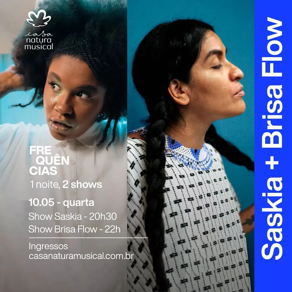 ZonaSuburbana's tweet photo. Projeto Frequências, que recebe apresentações de dois artistas na Casa Natura Musical, na mesma noite, terá apresentações de Saskia e Brisa Flow

#Rap #HipHop #BrisaFlow #CasaNaturaMusical #ProjetoFrequências #Saskia

🔽Matéria completa acesse🔽

https://t.co/ObxSJvbJOs https://t.co/Mn899wzjW4