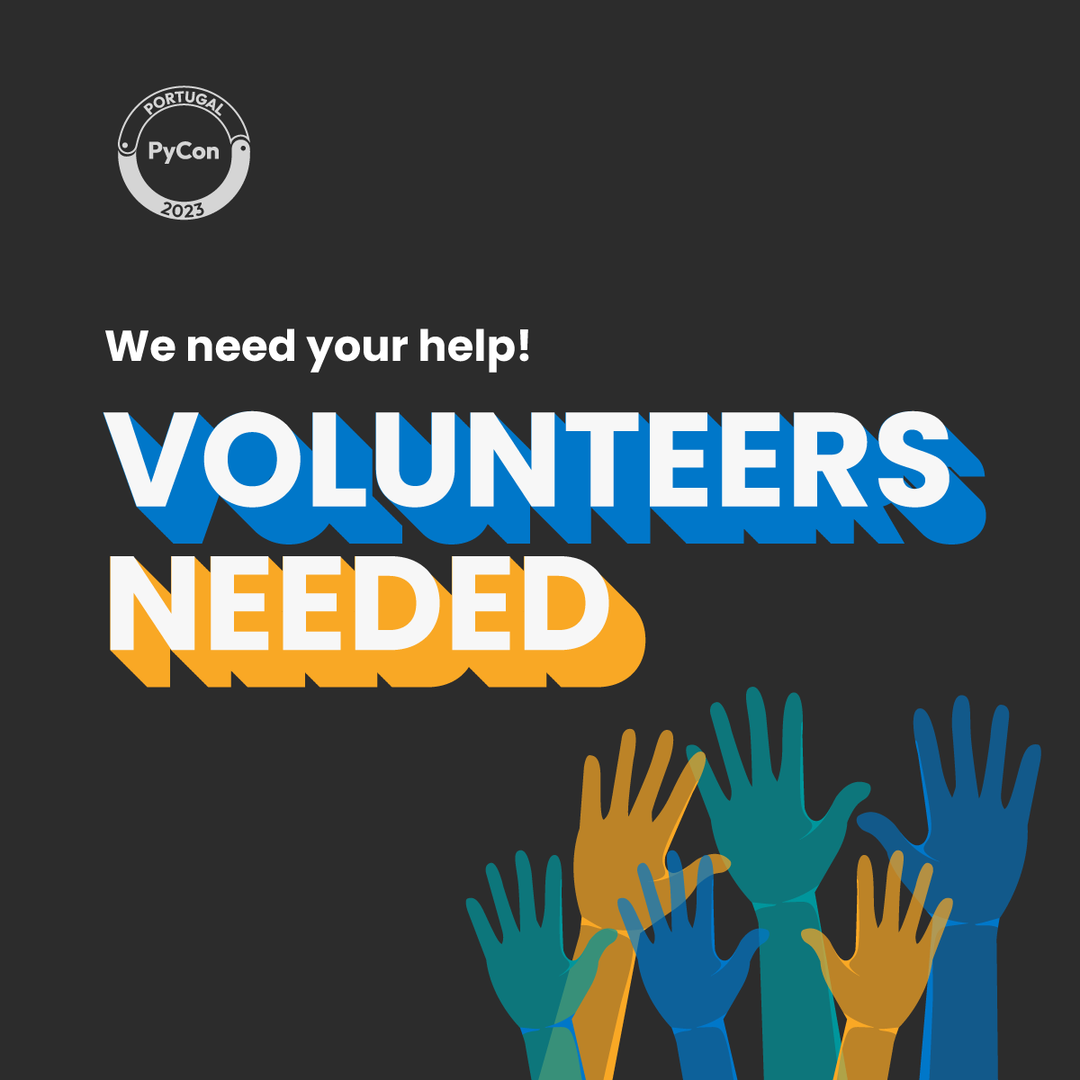 Are you interested in being part of the PyCon Portugal 2023 team? Volunteer applications are now open! 🎉

Fill out our form here: forms.gle/FkHNmDBaCjXwqC…

We can't wait to work with you! 🙌

#pyconpt23 #pycon #pyconportugal #pyconevents
