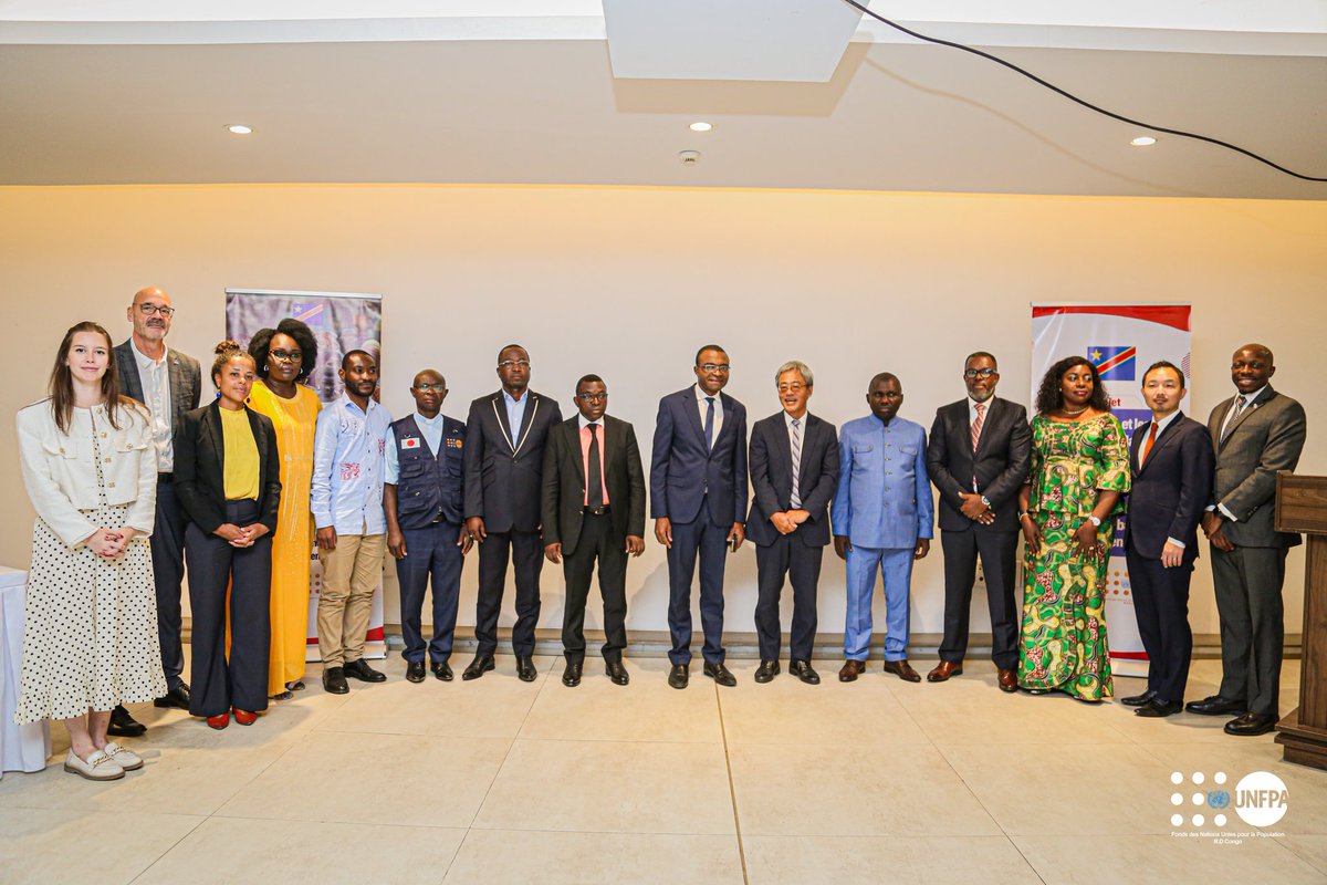 UNFPARDC's tweet photo. Partenariat @UNFPA
#JAPON🇯🇵
✅1 679 500USD du Japon pour un projet ciblant les jeunes &amp; femmes : Santé de la Reproduction, #VBG, Cohésion sociale
✅Lancement par le SG aux Affaires Sociales &amp; Actions Humanitaires
✅Cible : #Nyiragongo #Karisimbi #Kirotshe
Part: #CADEGO @sofepadi https://t.co/wWhfk075S7