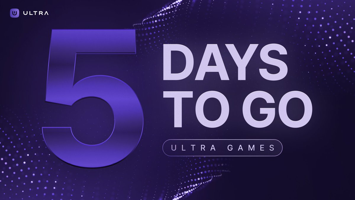 Ultra_io's tweet image. The Ultra Games launch is only 5 days away and we're celebrating with giveaways!

We’re giving away $20 worth of #UOS every day until Tuesday 🎁

Enter today’s giveaway:
✅ Follow @ultra_io &amp;amp; @ultra_platform
✅ Like &amp;amp; RT post
✅ Tag two friends below 👇
✅ Download the app and…