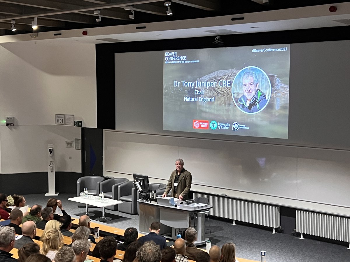 BeaverTrust's tweet photo. 🧵1/3: Britain's biggest #BeaverConference23 is complete!🎉

3 days of unforgettable insight &amp; discussion, sharing challenges/opportunities that lie ahead of #beaver restoration.

Huge thanks to @UniofExeter @ExeterGeography @DevonWildlife &amp; all speakers/delegates for attending! https://t.co/K12UQJqRUu