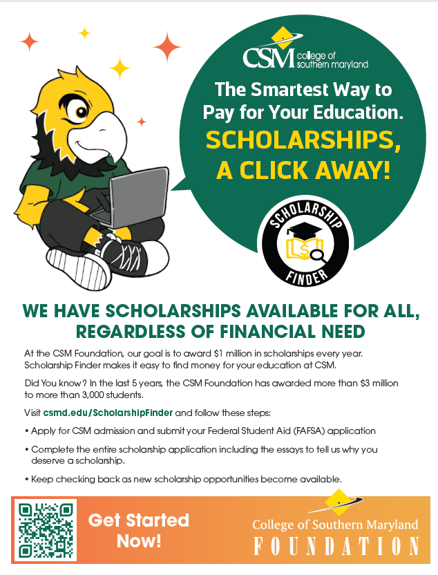 SENIORS: CSM Scholarship Finder is a great way to find $$$ to help you pay your tuition at CSM! The priority deadline to apply is May 31. Check it out online: csmd.edu/scholarshipfin…