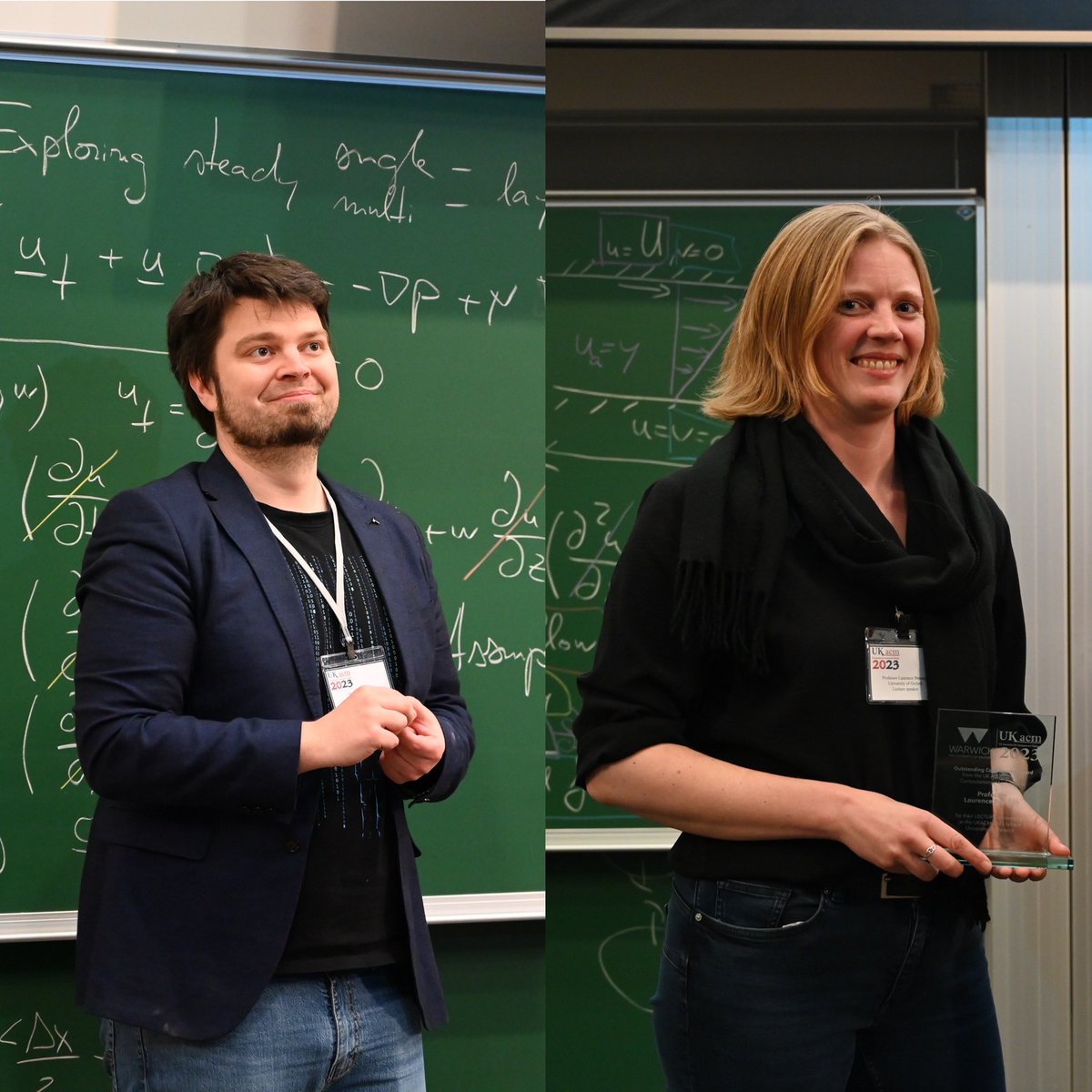 MohadMN's tweet photo. Very pleased that UKACM 2023 school has been delivered successfully! Special thanks to Dr Radu Cimpeanu and Professor Laurence Brassart for their excellent lectures.
@UK_ACM @uniofwarwick @WarwickEngineer https://t.co/OvyI3L50KI