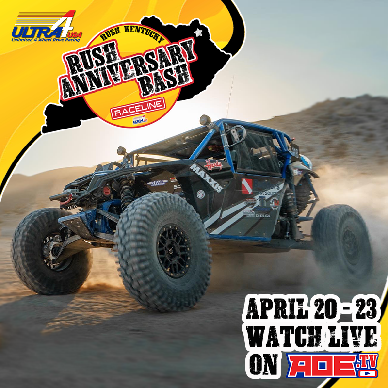 Ultra4USA's tweet photo. Are you ready? 
Watch live on https://t.co/SfInxiq5N3! 

April 21
7:00AM-7 PM

​April 22
10AM-4:30PM

#Ultra4USA #Ultra4Rush #ultra4family

@RacelineWheels  | @NittoTire  | Project X Off-Road | @AMSOILINC  | @ruggedradios  | @SPEEDSPORT https://t.co/O8yNlzYnop