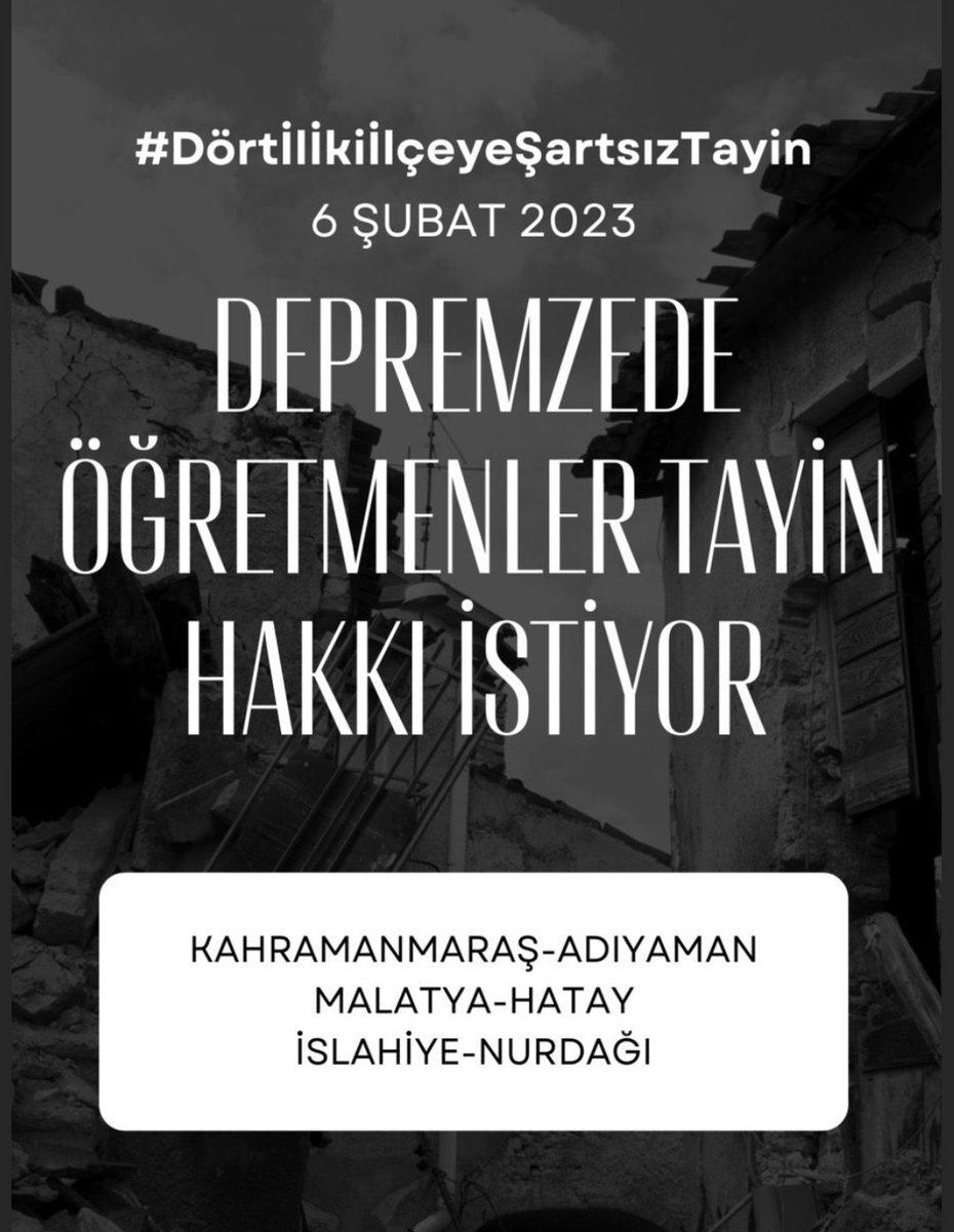 DörtilİkiİlçeyeTayinMüjdesi