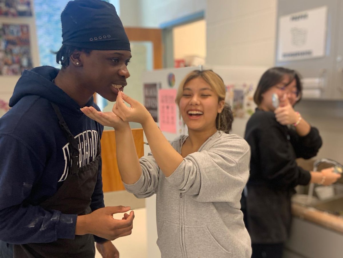 NotreDameOCSB's tweet photo. Bubble Tea time in Hospitality!
#ThisIsND #APlaceForEveryone #BubbleTea #CookingLab #FoodScience https://t.co/F1YW4U73JP